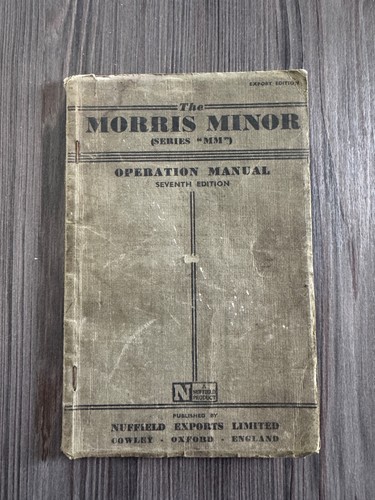 Morris minor operation manual - morris,