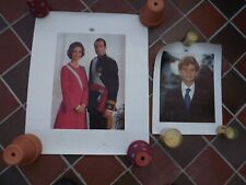 1975 Coloured Posters of King & Queen & Crown Prince of Spain