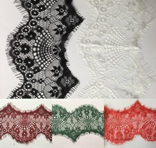  8 cm wide Eyelash Lace Trim