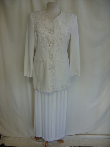 Ladies wedding suit ivory - ivory, uk