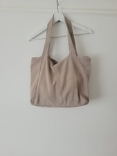 Mango 100% Suede Slouch Tote