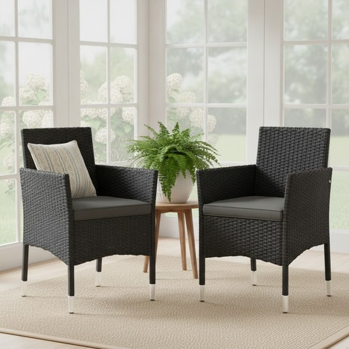 Rattan garden chairs - chairs, 2
