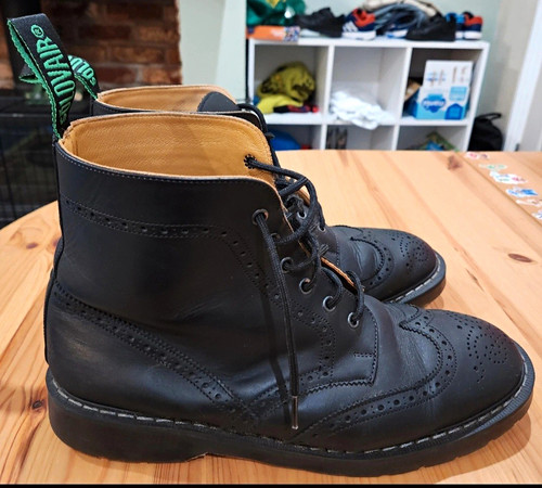 Solovair men black leather - black,