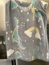Next Dinosaur Super Soft Fleece Blanket Throw 120x150  bedroom glow in dark