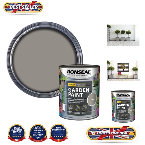 750ml slate grey outdoor paint - grey,