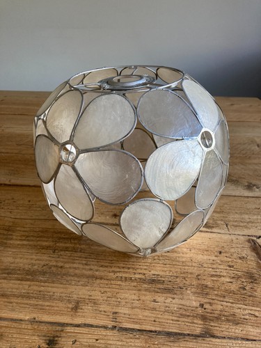 Capiz shell lampshade shade - shell,