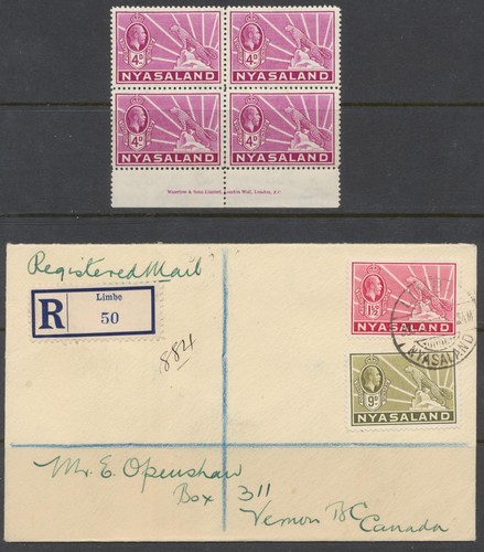 Nyasaland kgv 1935 imprint - 1935,