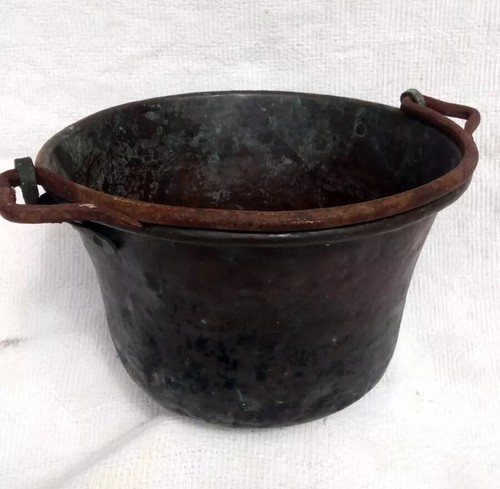 Antique french hammered copper - french,