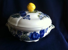 Spode Blue Flowers lidded