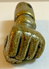 Vintage  Brass Hand Design. A Cut Off Safe Handle.