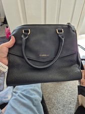 Fiorelli Women's Black Handbag, Pink Inside. Used Good Condition
