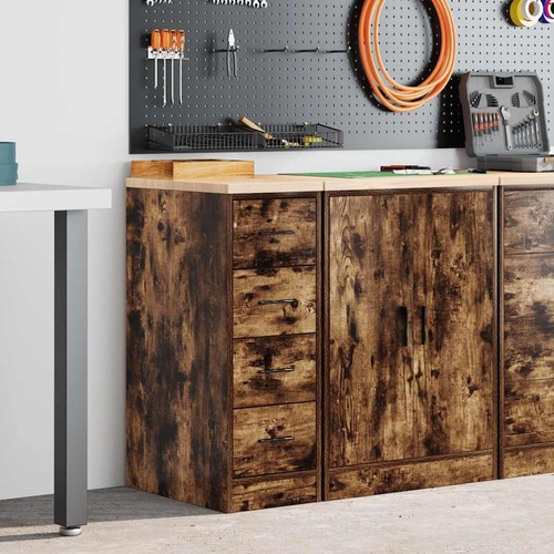 Garage storage cabinet - garage, smoked