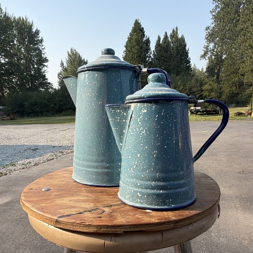 Vintage baby blue speckled - baby,
