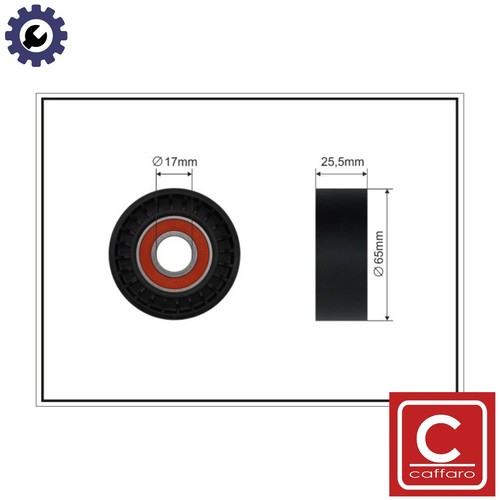 Tensioner pulley vribbed belt - pulley,