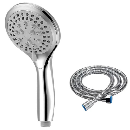 Chrome shower head and hose - shower,
