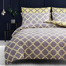 Moroccan Grey & Yellow Duvet