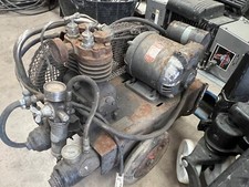 Vintage Aerograph DeVilbiss air compressor Single phase motor 1HP 