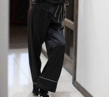 Zara silk  black pants limited