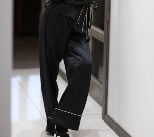 Zara silk black pants limited - ,