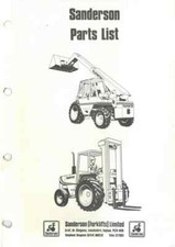 Sanderson Teleporter 227 227T 227S 227TS 229TS 327TS Parts Manual
