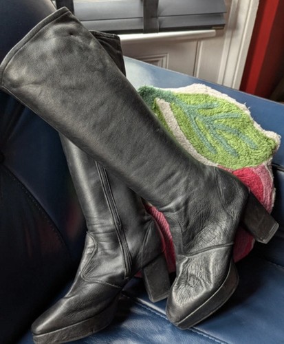 Late 1970 black leather - 1970’s,