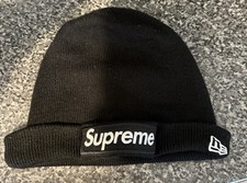 Supreme New Era World Famous Box Logo Beanie Black One Size
