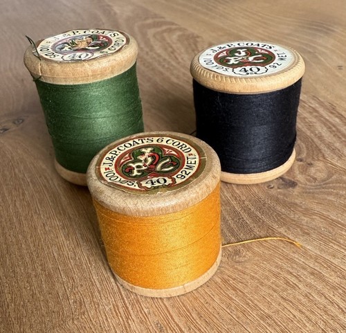 Wooden cotton thread reels - 3,