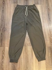 Zara, Size S, Grey Green Light Drawstring Joggers With Narrow Cuffs