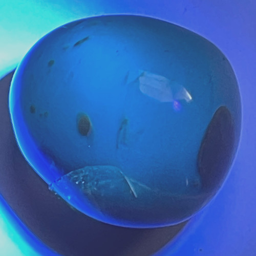 Blue amber natural - blue,