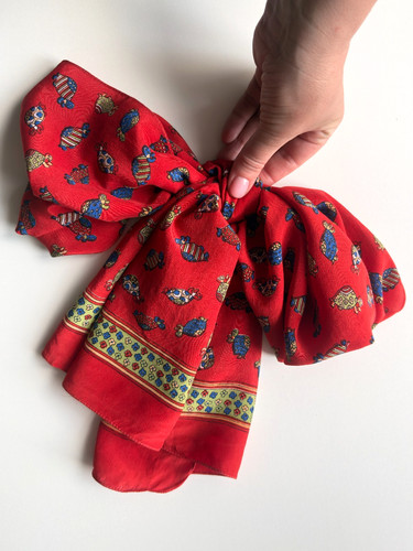Vintage silk scarf - vintage,