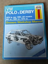  HAYNES MANUAL VW Polo & Derby 1976 to 1982