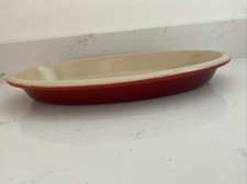 Le Creuset 36 Gratin Dish Cast Iron Enamel Red Large Roasting Pan Dish VGC