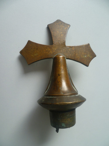 Antique cross shaped - antique, brass