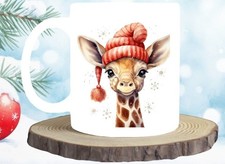 Giraffe 11oz White Mug PERSONALISE FOR FREE  Christmas Mug Present