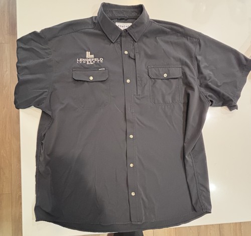 Men poncho black - button, up