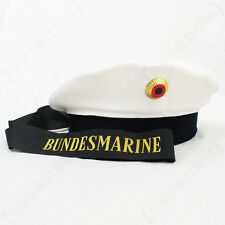 KRIEGSMARINE EM WHITE TOP CAP German Navy Post WW2 Surplus Sailor Hat Naval Wear