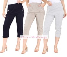 Ladies Three Quarter Trousers