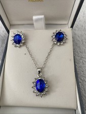 Sapphire Blue Pendant and