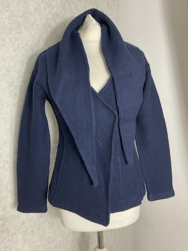 Zara boiled wool navy - zara, jacket