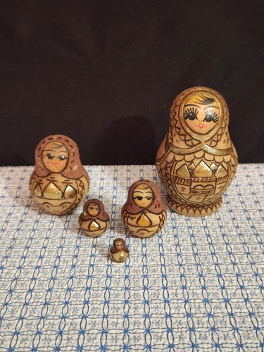 Vintage russian nesting dolls - nesting,