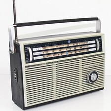 VINTAGE ELIZABETHAN LZ-14 MW/LW/FM 3 WAVEBAND 12 TRANSISTOR PORTABLE RADIO-RSPCA