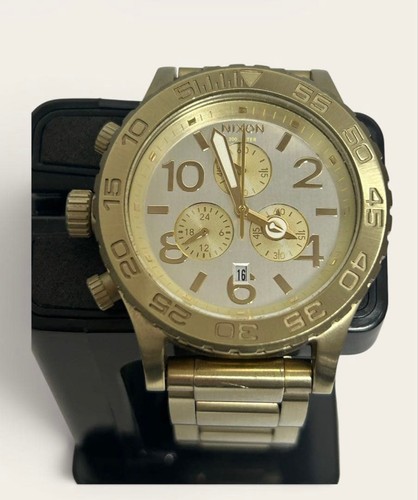 Nixon chronograph gold - chronograph,