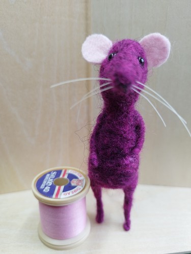 Ooak hand made deep pink - made,, marl