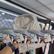 Exclusive Designer Cotton Kurta Pajama Set For Men Heavy Embroidery Wear