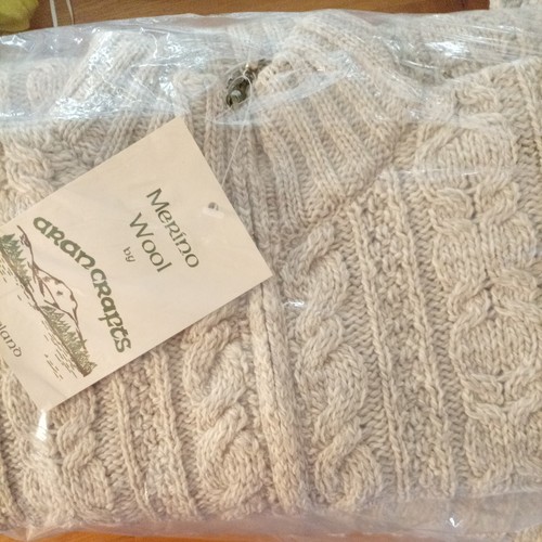 Aran crafts cream cable knit - aran,