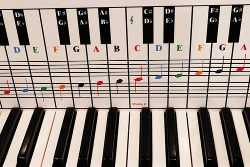 Piano and keyboard note - piano,