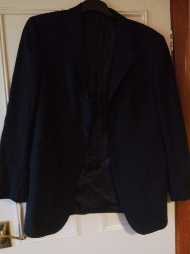Men button blazer black - men's,