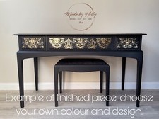 CHOOSE YOUR COLOUR - Stag Minstrel 3 Drawer Dressing / Console Table & Stool