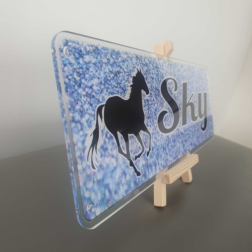 Blue and black personalised