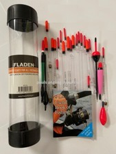 Fladen  25 Assorted Lake & River Fishing Floats in Tube with Tips Handbook 